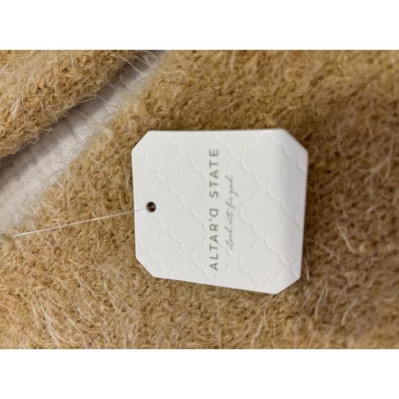 Altar'd State Tan Multi Color Patterned Sweater - Picture 4 of 6